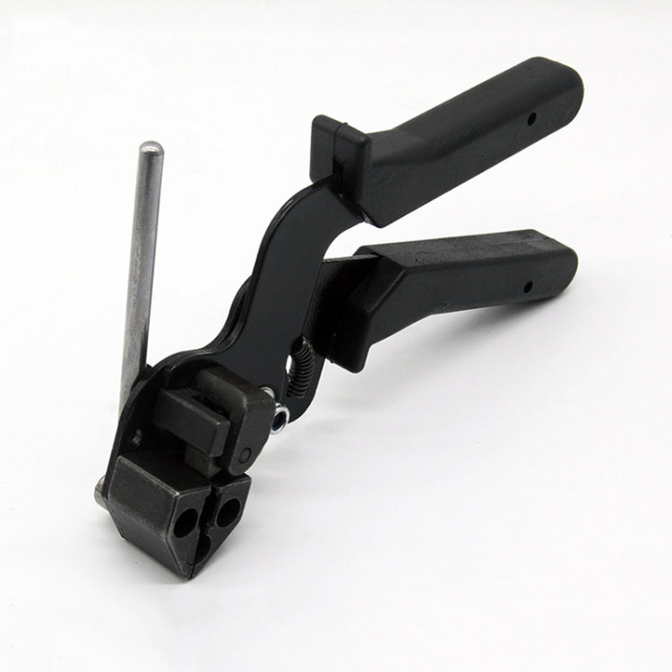 Pistola per taglio automatico della tensione per fascette con pinza speciale Strumento di fissaggio per fascette in acciaio inossidabile con una larghezza di 4,6-12 mm, XN-LQG