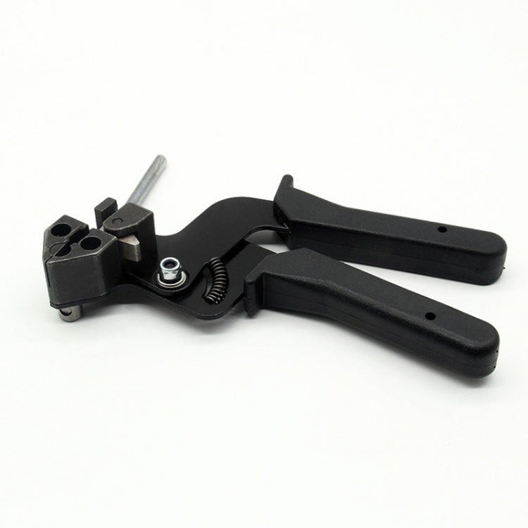 Pistola per taglio automatico della tensione per fascette con pinza speciale Strumento di fissaggio per fascette in acciaio inossidabile con una larghezza di 4,6-12 mm, XN-LQG