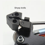 Pistola per taglio automatico della tensione per fascette con pinza speciale Strumento di fissaggio per fascette in acciaio inossidabile con una larghezza di 4,6-12 mm, XN-LQG
