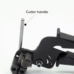 Pistola per taglio automatico della tensione per fascette con pinza speciale Strumento di fissaggio per fascette in acciaio inossidabile con una larghezza di 4,6-12 mm, XN-LQG