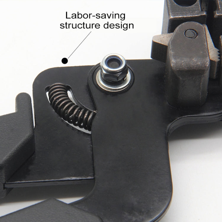 Pistola per taglio automatico della tensione per fascette con pinza speciale Strumento di fissaggio per fascette in acciaio inossidabile con una larghezza di 4,6-12 mm, XN-LQG
