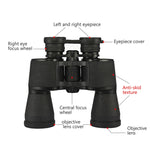 Potente telescopio binoculare con zoom ad alta definizione per esterni 20x50 per caccia/campeggio, 20X50