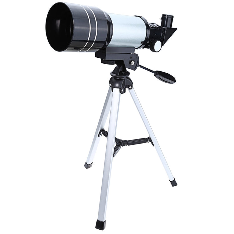 F30070M Cannocchiale telescopio astronomico portatile professionale ad alta definizione High Times Espace con treppiede (Argento), F30070M