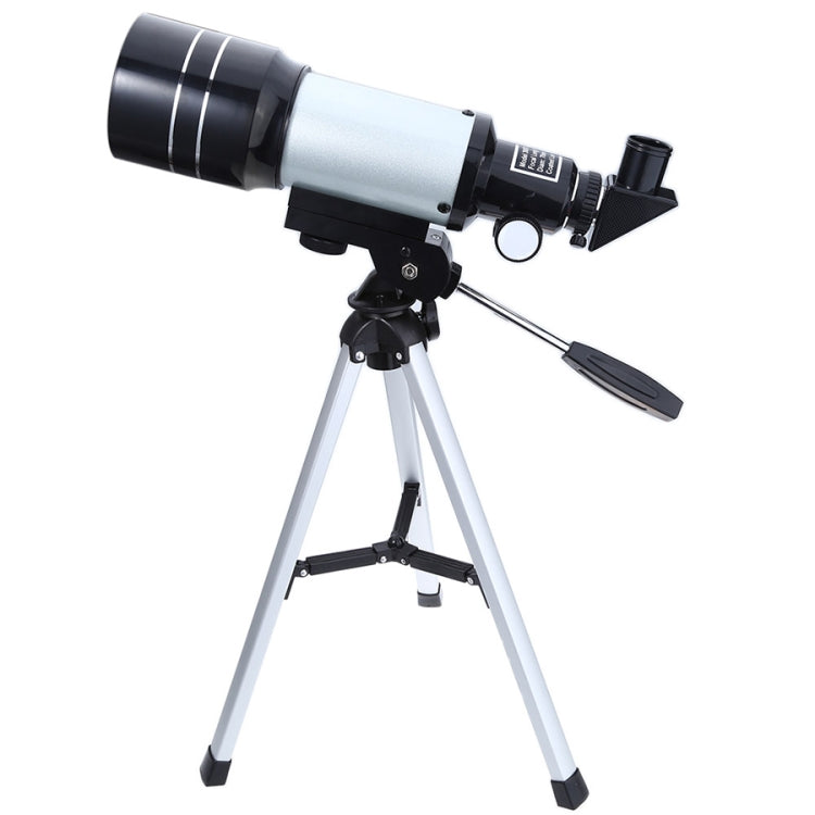 F30070M Cannocchiale telescopio astronomico portatile professionale ad alta definizione High Times Espace con treppiede (Argento), F30070M
