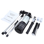 F30070M Cannocchiale telescopio astronomico portatile professionale ad alta definizione High Times Espace con treppiede (Argento), F30070M