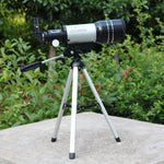 F30070M Cannocchiale telescopio astronomico portatile professionale ad alta definizione High Times Espace con treppiede (Argento), F30070M