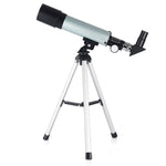 F36050 Cannocchiale telescopio astronomico portatile professionale ad alta definizione High Times Espace con treppiede in lega di alluminio (Argento), F36050