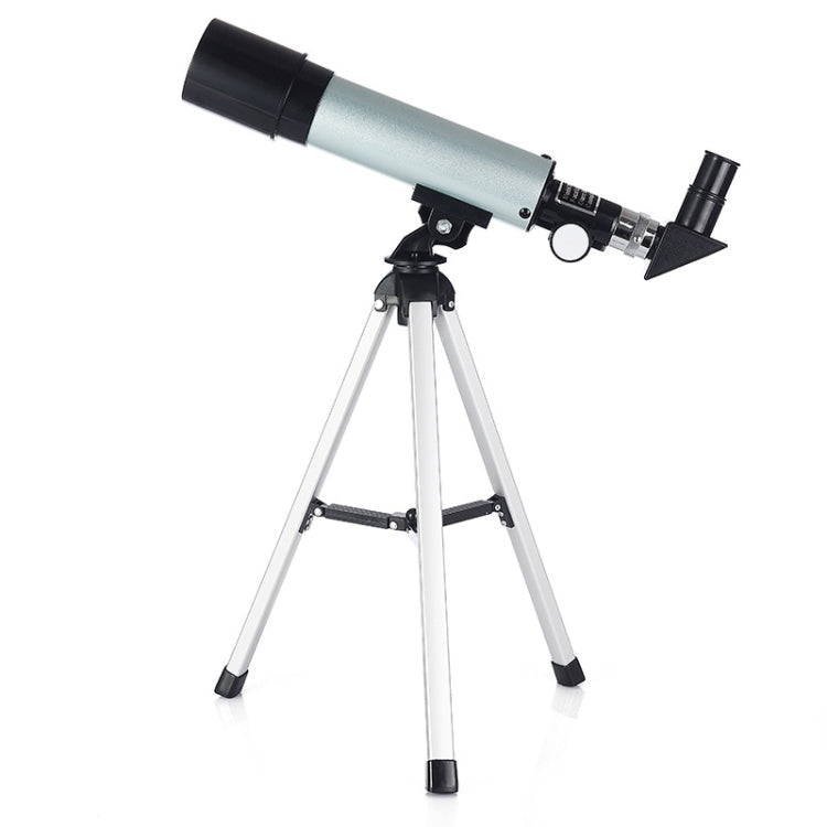 F36050 Cannocchiale telescopio astronomico portatile professionale ad alta definizione High Times Espace con treppiede in lega di alluminio (Argento), F36050