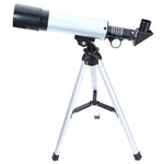 F36050 Cannocchiale telescopio astronomico portatile professionale ad alta definizione High Times Espace con treppiede in lega di alluminio (Argento), F36050
