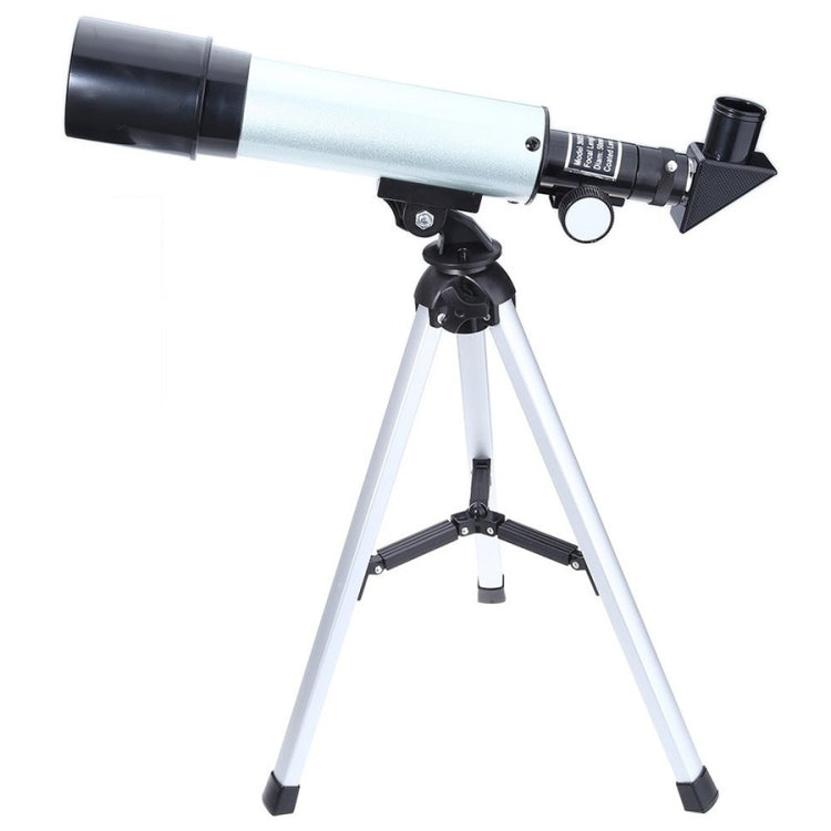 F36050 Cannocchiale telescopio astronomico portatile professionale ad alta definizione High Times Espace con treppiede in lega di alluminio (Argento), F36050