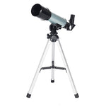 F36050 Cannocchiale telescopio astronomico portatile professionale ad alta definizione High Times Espace con treppiede in lega di alluminio (Argento), F36050