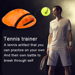 Set per allenatore di tennis Battiscopa per rimbalzo Strumento per l'allenamento per la pratica dello studio autonomo Attrezzatura per esercizi sportivi con palla per principianti, consegna a colori casuale, Tennis Trainer
