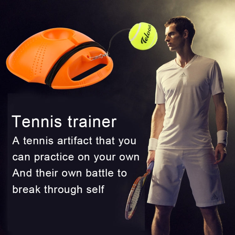 Set per allenatore di tennis Battiscopa per rimbalzo Strumento per l'allenamento per la pratica dello studio autonomo Attrezzatura per esercizi sportivi con palla per principianti, consegna a colori casuale, Tennis Trainer