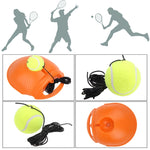 Set per allenatore di tennis Battiscopa per rimbalzo Strumento per l'allenamento per la pratica dello studio autonomo Attrezzatura per esercizi sportivi con palla per principianti, consegna a colori casuale, Tennis Trainer