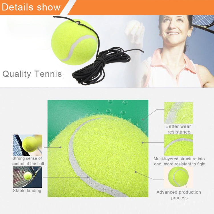 Set per allenatore di tennis Battiscopa per rimbalzo Strumento per l'allenamento per la pratica dello studio autonomo Attrezzatura per esercizi sportivi con palla per principianti, consegna a colori casuale, Tennis Trainer