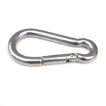 Moschettone in acciaio inossidabile M11 Gancio a molla Multi-strumento per alpinismo Fibbia per gancio da campeggio Corda per gancio, diametro interno: 10,84 mm, M11