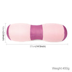 Cuscino Yoga Multifunzione Bellissimi Glutei Cuscino Pelvi Cuscino Cervicale Lombare Salute Yoga Stick Vita (Rosa), 37 x 10cm