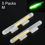 Bastone luminoso da pesca notturno con clip OCEAN SUN da 10 pezzi, M, adatto per punta della canna da 2,0-2,6 mm, Clip-On, M