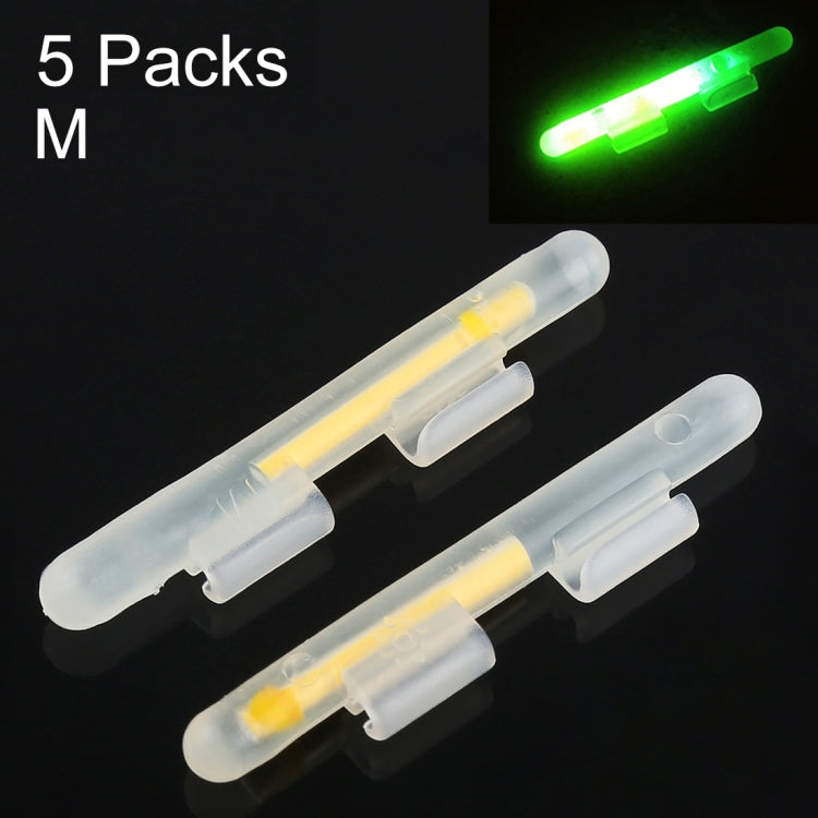 Bastone luminoso da pesca notturno con clip OCEAN SUN da 10 pezzi, M, adatto per punta della canna da 2,0-2,6 mm, Clip-On, M