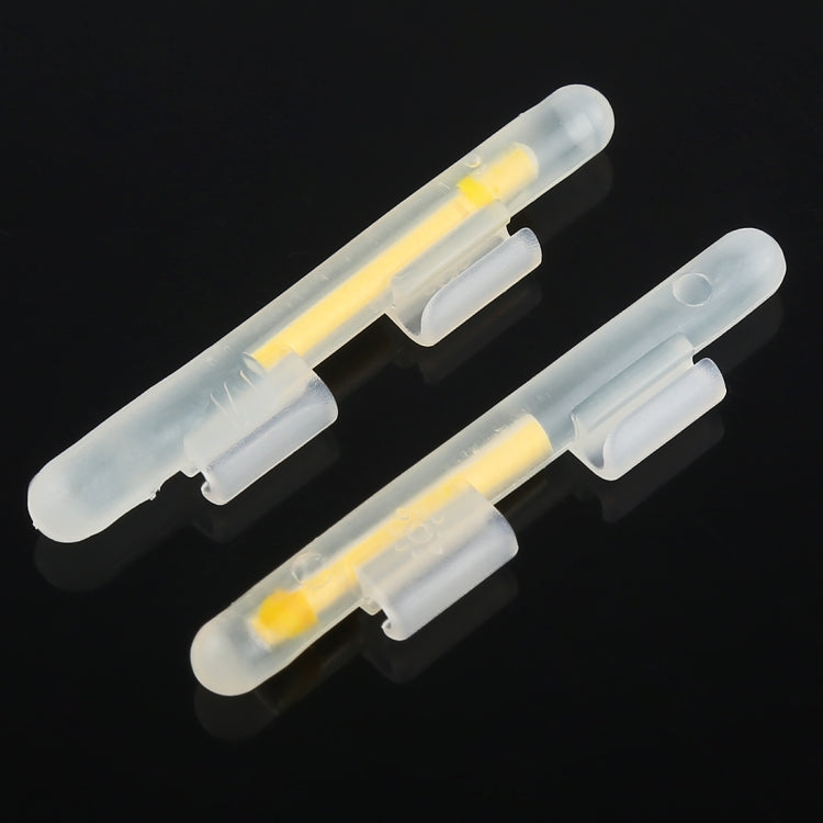Bastone luminoso da pesca notturno con clip OCEAN SUN da 10 pezzi, M, adatto per punta della canna da 2,0-2,6 mm, Clip-On, M