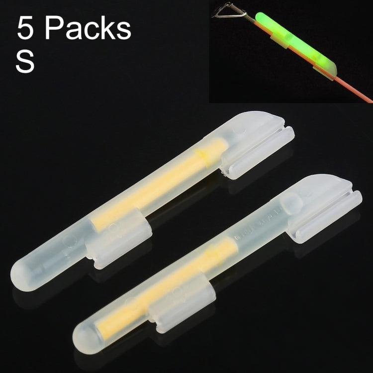 Bastone luminoso da pesca notturno con clip, OCEAN SUN, galleggiante luminoso, da 10 confezioni, S, adatto per punta della canna da 1,5-1,9 mm, Clip-On, S