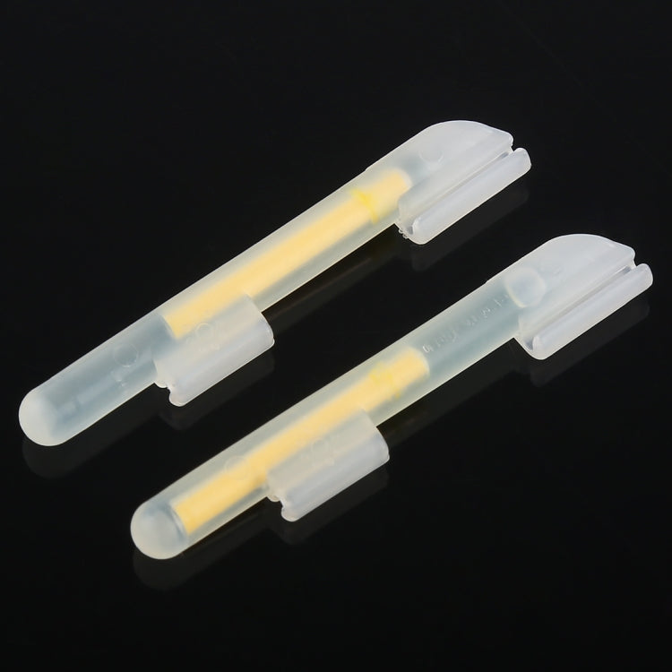Bastone luminoso da pesca notturno con clip, OCEAN SUN, galleggiante luminoso, da 10 confezioni, S, adatto per punta della canna da 1,5-1,9 mm, Clip-On, S