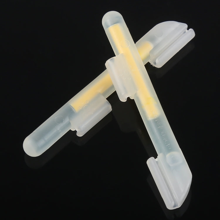 Bastone luminoso da pesca notturno con clip, OCEAN SUN, galleggiante luminoso, da 10 confezioni, S, adatto per punta della canna da 1,5-1,9 mm, Clip-On, S