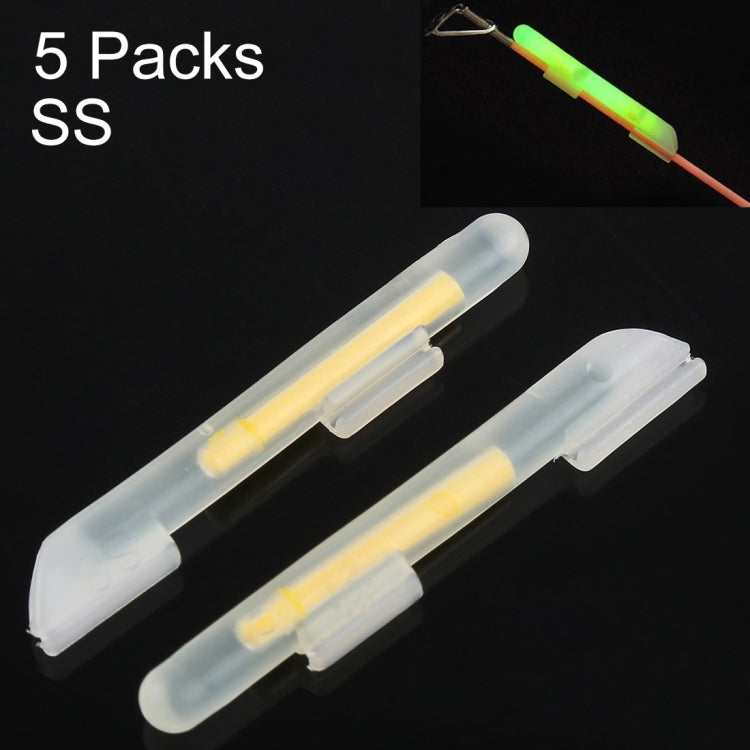 Bastone luminoso da pesca notturno con clip, OCEAN SUN, galleggiante luminoso, da 10 confezioni, SS, adatto per punta della canna da 0,6-1,4 mm, Clip-On, SS