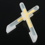Bastone luminoso da pesca notturno con clip, OCEAN SUN, galleggiante luminoso, da 10 confezioni, SS, adatto per punta della canna da 0,6-1,4 mm, Clip-On, SS