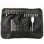 Set di punte per trapano e cacciavite 31 in1 Set di punte per trapano per legno piatto per legno industriale con borsa portatile, 31 in1 Drill