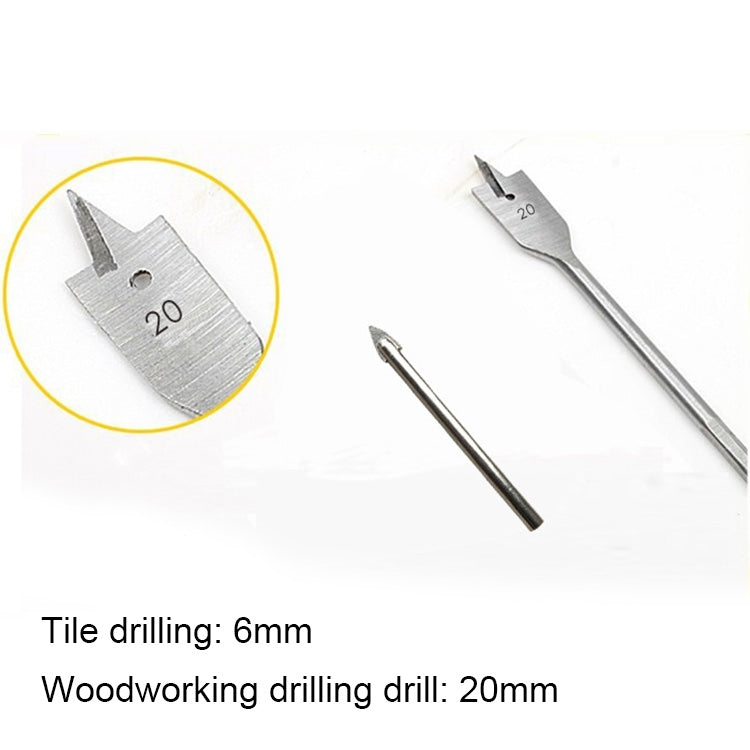 Set di punte per trapano e cacciavite 31 in1 Set di punte per trapano per legno piatto per legno industriale con borsa portatile, 31 in1 Drill