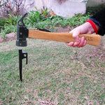 CLS-Outdoor Martello squalo estrattore per chiodi multifunzione in ottone esagonale in ottone, Shark Hammer