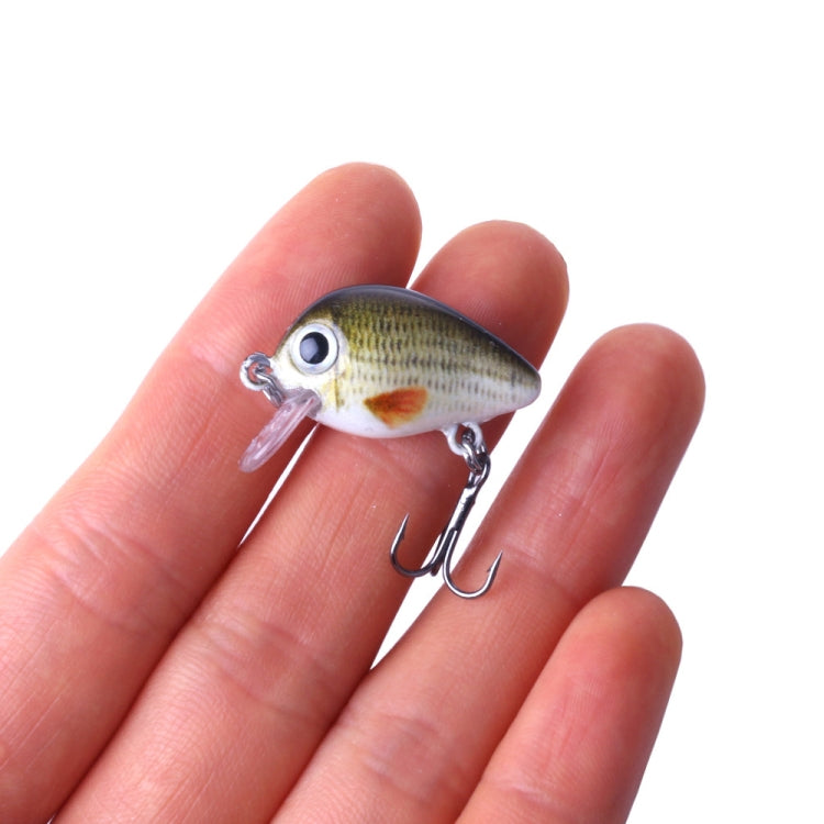 HENGJIA 5 pz 2,7 cm/1,5 g Luya Esche da pesca su roccia Kit esca bionica con scatola di plastica, Box008