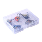 HENGJIA 5 pz 2,7 cm/1,5 g Luya Esche da pesca su roccia Kit esca bionica con scatola di plastica, Box008
