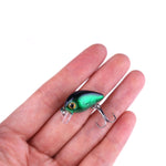 HENGJIA 10 pz 3 cm/1,5 g Luya Esche da pesca su roccia Kit esca bionica con scatola di plastica, Box014