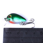 HENGJIA 10 pz 3 cm/1,5 g Luya Esche da pesca su roccia Kit esca bionica con scatola di plastica, Box014