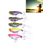 HENGJIA 5 pz 5,5 cm/11 g Luya Metal VIB esche da pesca esca bionica kit con scatola di plastica, Box018
