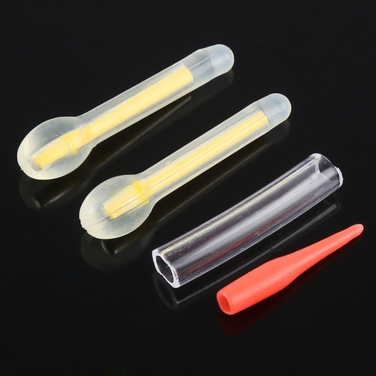 Bastone luminoso da pesca notturno galleggiante a forma di bulbo OCEAN SUN da 10 pezzi, visibilità: 25 m, dimensioni: 3,0 x 25 mm, Bulb Shape, Visibility: 25m