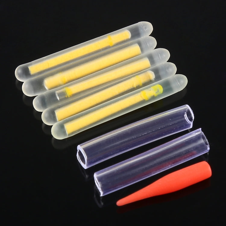 Bastoncino luminoso da pesca notturno galleggiante OCEAN SUN da 10 confezioni, visibilità: 15 m, dimensioni: 3,0 x 25 mm, Visibility: 15m(5pcs)