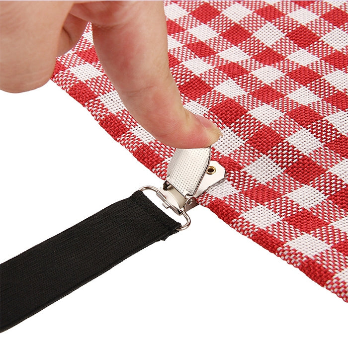 4 pezzi copriletto regolabile, tovaglia, tenda, copridivano, tenda, clip fisse in metallo