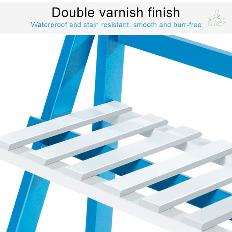 Scaffali per fioriere sospese a 3 livelli in bambù Scaffali per fioriere Scaffale per vasi da fiori Scaffale per esposizione pieghevole Scaffale per piante, Larghezza: 70 cm, 3-Tier Width: 70cm(Green), 3-Tier Width: 70cm(Blue), 3-Tier Width: 70cm(White...