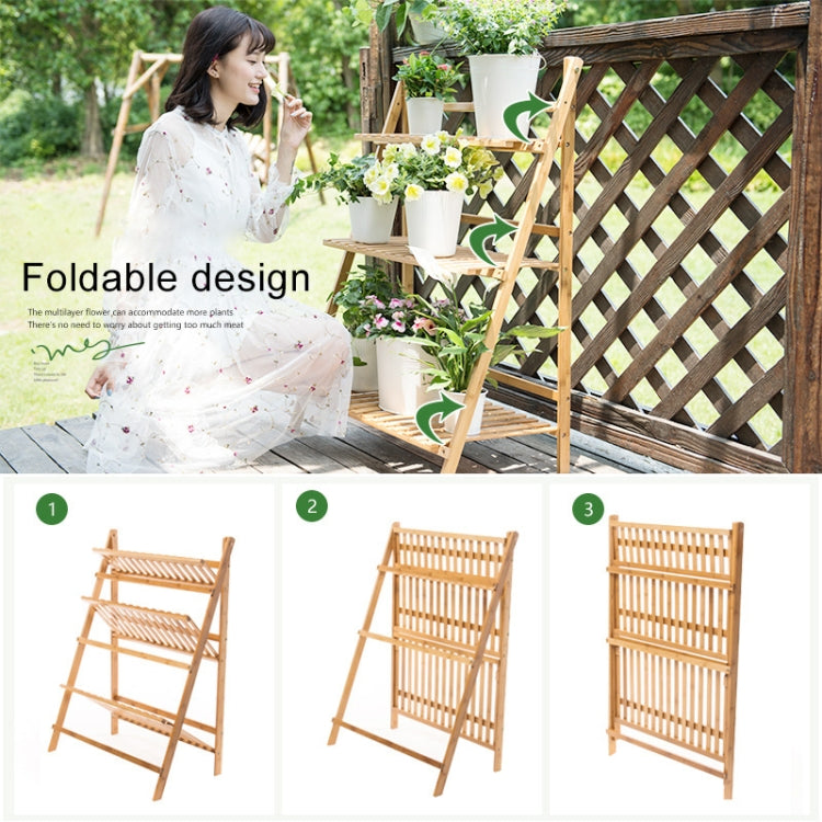 Scaffali per fioriere sospese a 3 livelli in bambù Scaffali per fioriere Scaffale per vasi da fiori Scaffale per esposizione pieghevole Scaffale per piante, Larghezza: 70 cm, 3-Tier Width: 70cm(Green), 3-Tier Width: 70cm(Blue), 3-Tier Width: 70cm(White...