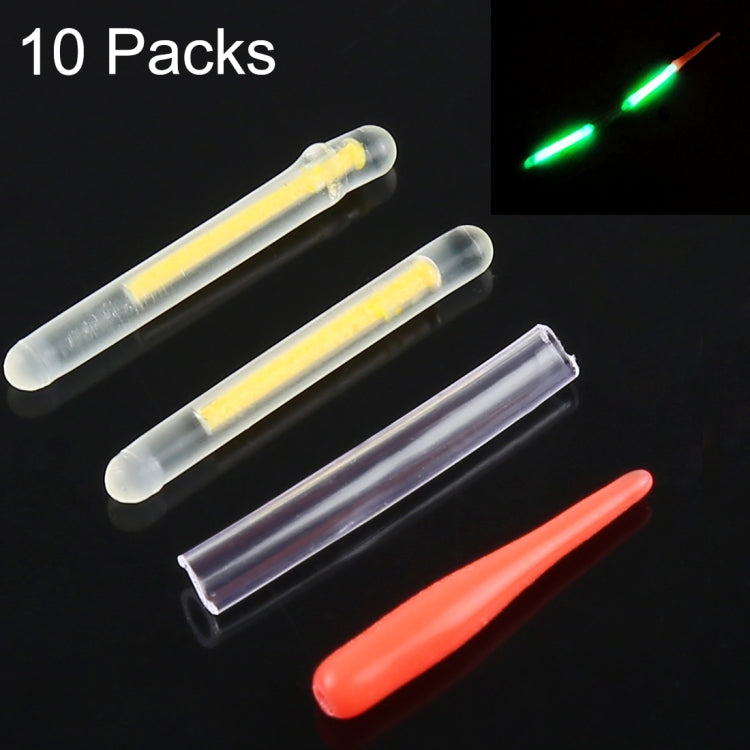 10 confezioni di bastoncini luminosi da pesca notturni galleggianti ultrafini OCEAN SUN, visibilità: 15 m, dimensioni: 2,2 x 20 mm, Ultrafine, Visibility: 15m