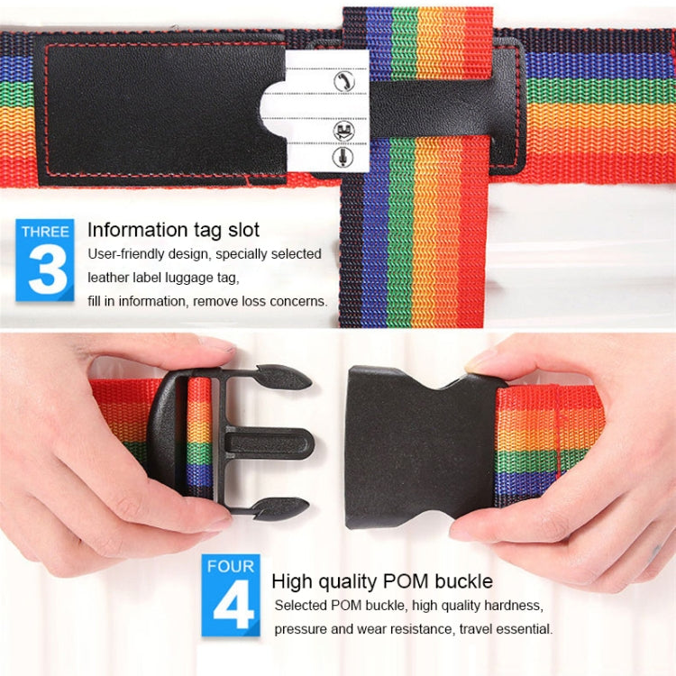 Borsa telescopica elastica Cross Rainbow Borsa elastica per bagagli Cintura fissa per bagagli da viaggio