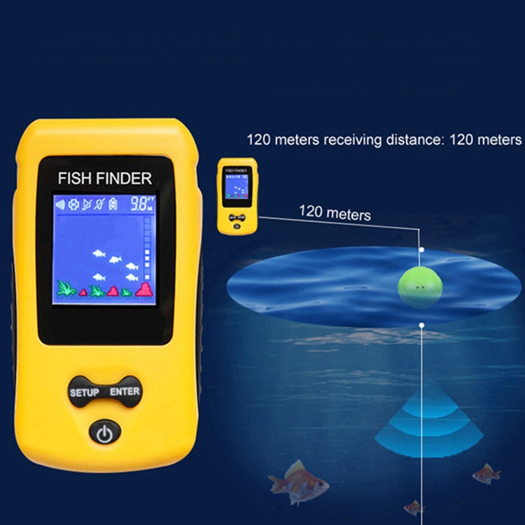 Ecoscandaglio portatile wireless per dispositivo di pesca con schermo a colori TL86, TL86