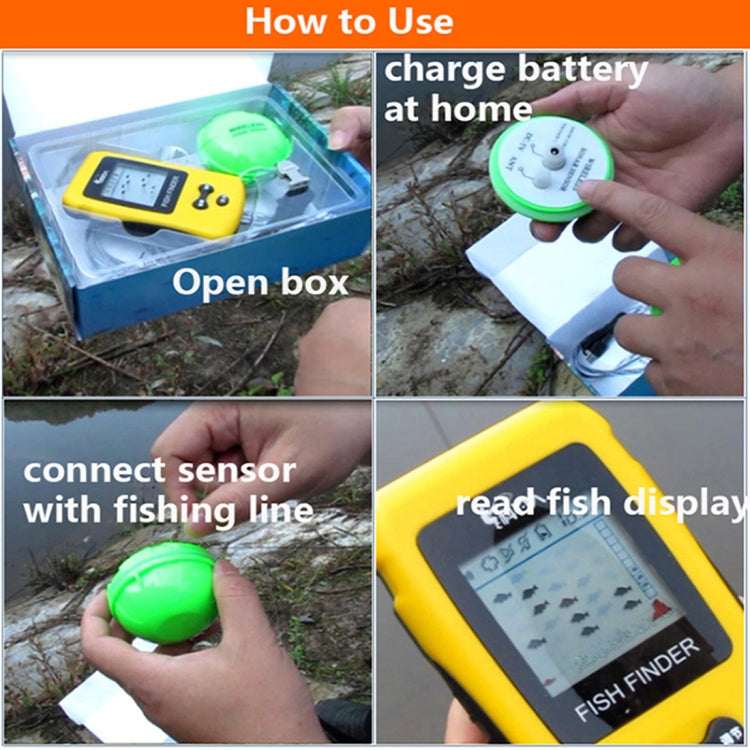 Ecoscandaglio portatile wireless per dispositivo di pesca con schermo a colori TL86, TL86