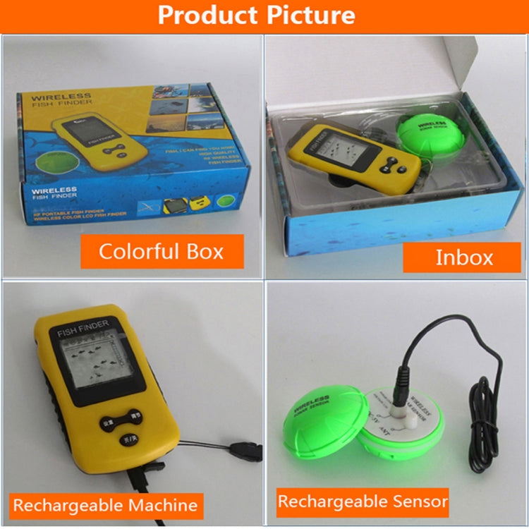 Ecoscandaglio portatile wireless per dispositivo di pesca con schermo a colori TL86, TL86