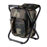 Sedia da campeggio pieghevole portatile per esterni Sedia da spiaggia per pesca leggera Sedia pieghevole in tubo di acciaio inossidabile con borsa del ghiaccio, Stainless Steel Folding Chair(Black), Stainless Steel Folding Chair(Green)                 ...