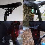 Fanale posteriore ad alta luminosità per bicicletta a sette colori impermeabile A0 IPX5, Charging High Brightness Taillight