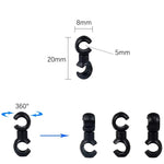 20 clip stile S per cavo freno MTB ZTTO per bicicletta, consegna colore casuale, ZTTO S Bicycle Style Clips